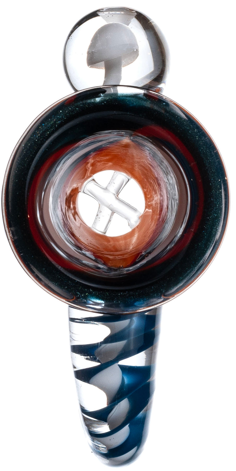 14mm Wave Horn Screen Bowl, by Diamond Glass