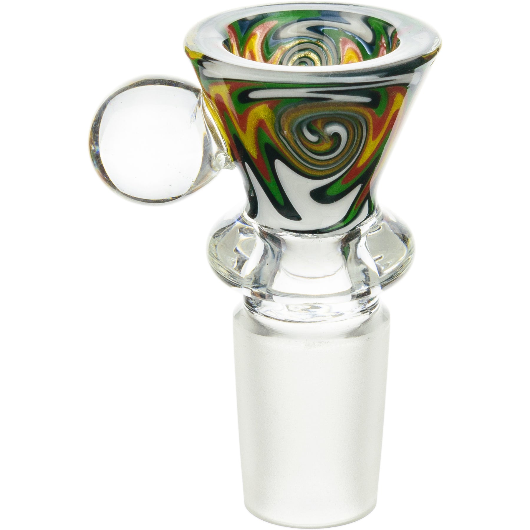 18mm Funnel Reversal Male Bowl with Marble - BKRY Inc.
