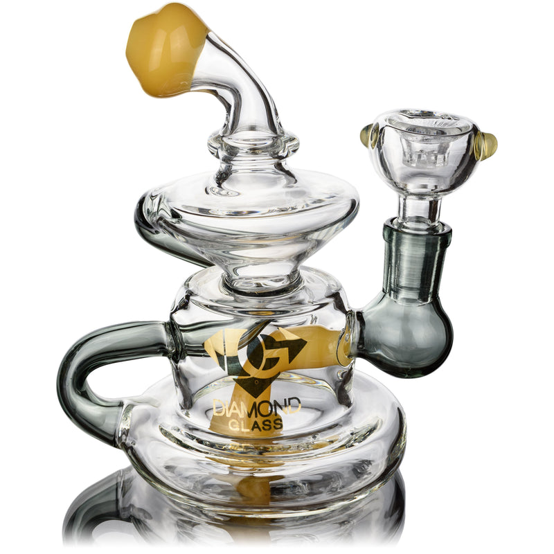 6" Showerhead Recycler, by Diamond Glass (free banger included) - BKRY Inc.