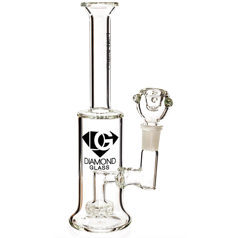 9" Compact Rig w/ Showerhead Perc, by Diamond Glass (free banger included) - BKRY Inc.