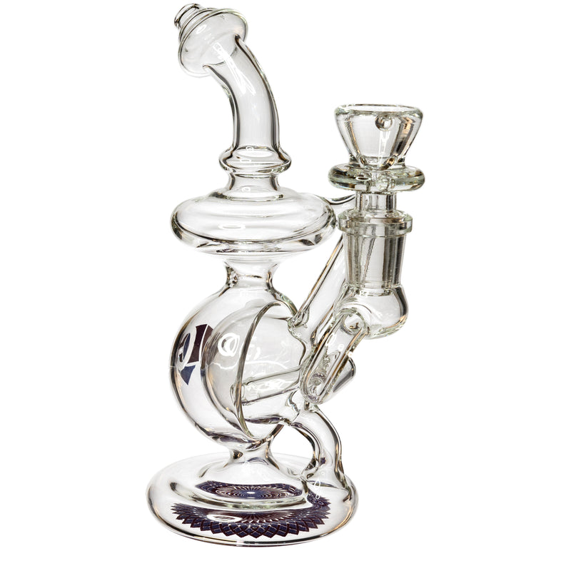 7" Orb Recycler Rig, by Diamond Glass (free banger included) - BKRY Inc.