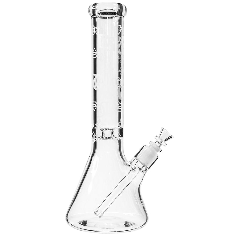 15" Heavy 7mm Beaker Bong w/ Sandblasted Logo, by Diamond Glass - BKRY Inc.