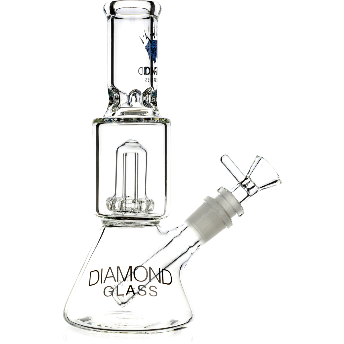 8" Showerhead Beaker Bong w/ ice pinch, by Diamond Glass - BKRY Inc.