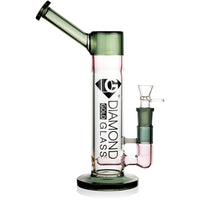 11" Inline Drag Bubbler Rig, by Diamond Glass
