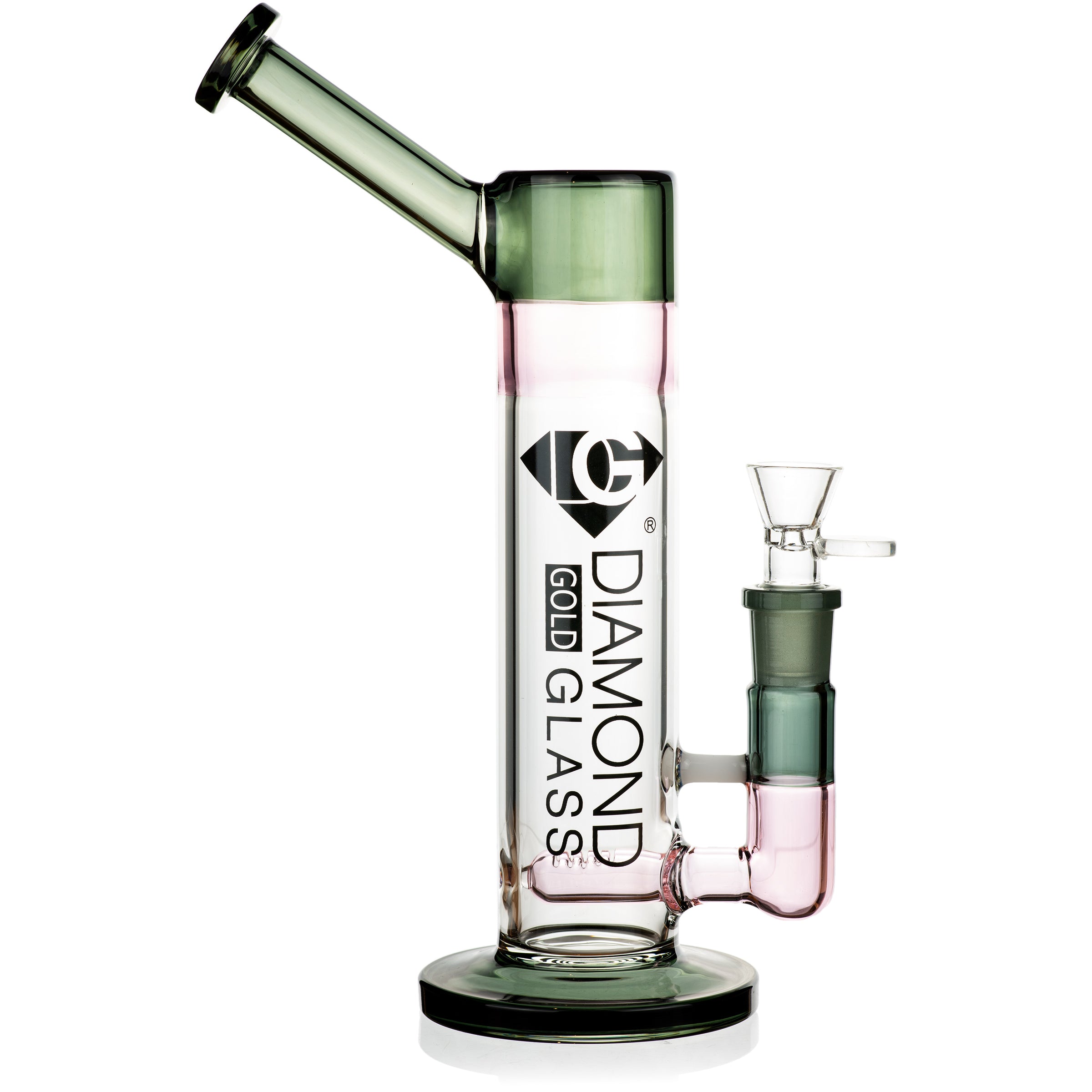 11" Inline Drag Bubbler Rig, by Diamond Glass