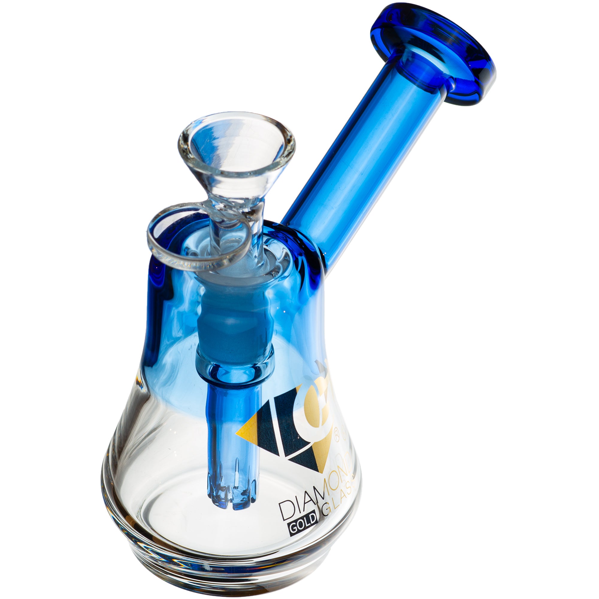Hammer 2 tone Bubbler, by Diamond Glass (free banger included)