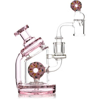 6" Donut Recycler Rig, by Toxic Glass