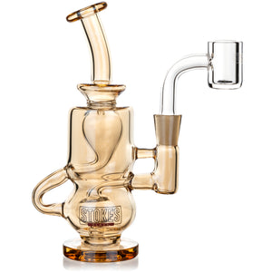 5.5" Titan Dab Rig, by Stokes Glass (free banger included)