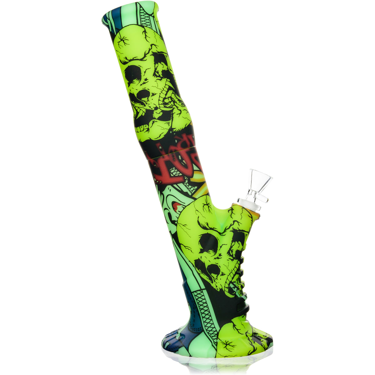 13" Silicone Bong w/ Comic, Cash or Camouflage Graphics - BKRY Inc.