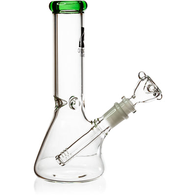 8" Mini Ice Pinch Beaker Water Pipe | Diamond Glass