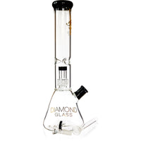 14" Beaker Bong w/ Matrix UFO Perc, by Diamond Glass