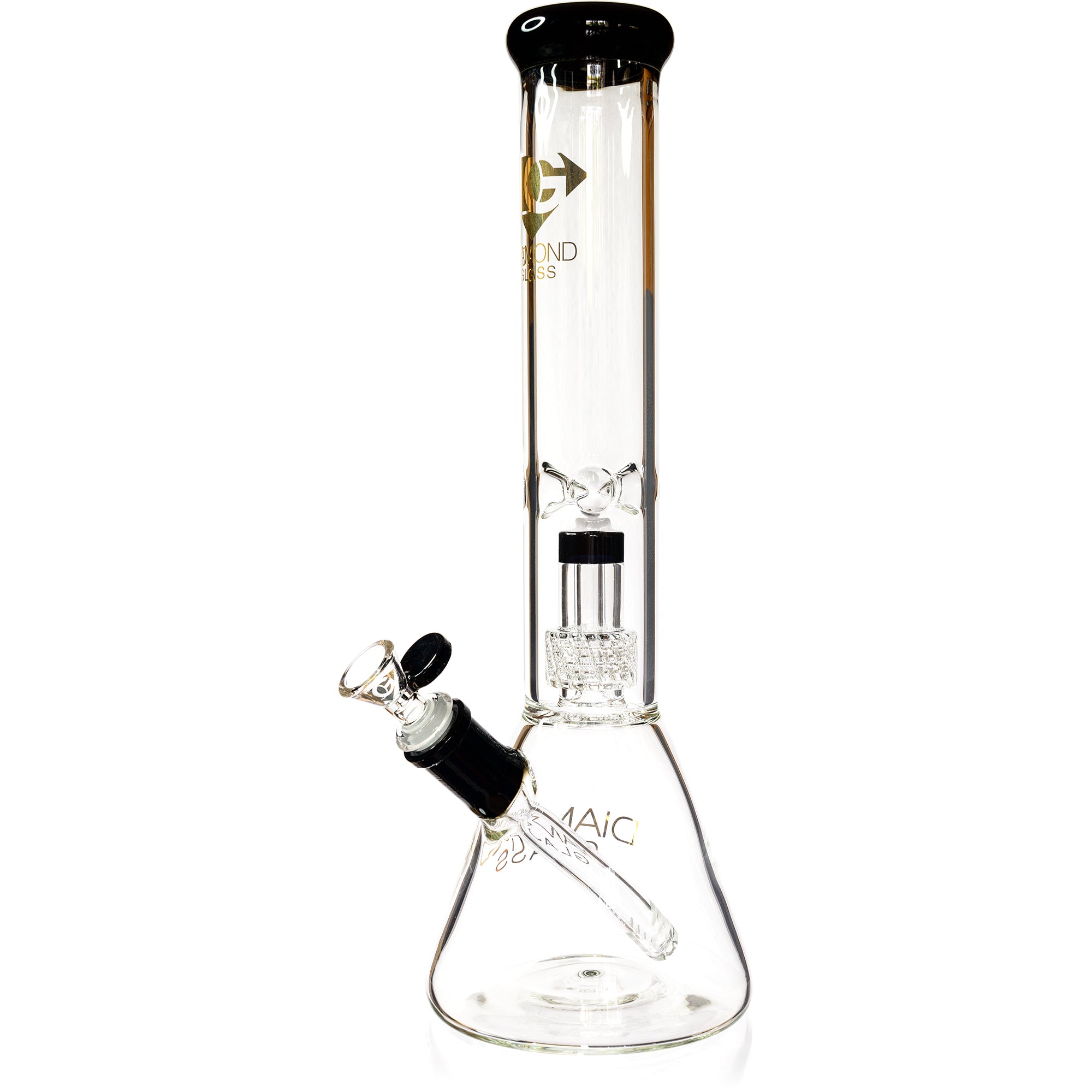 14" Beaker Bong w/ Matrix UFO Perc, by Diamond Glass