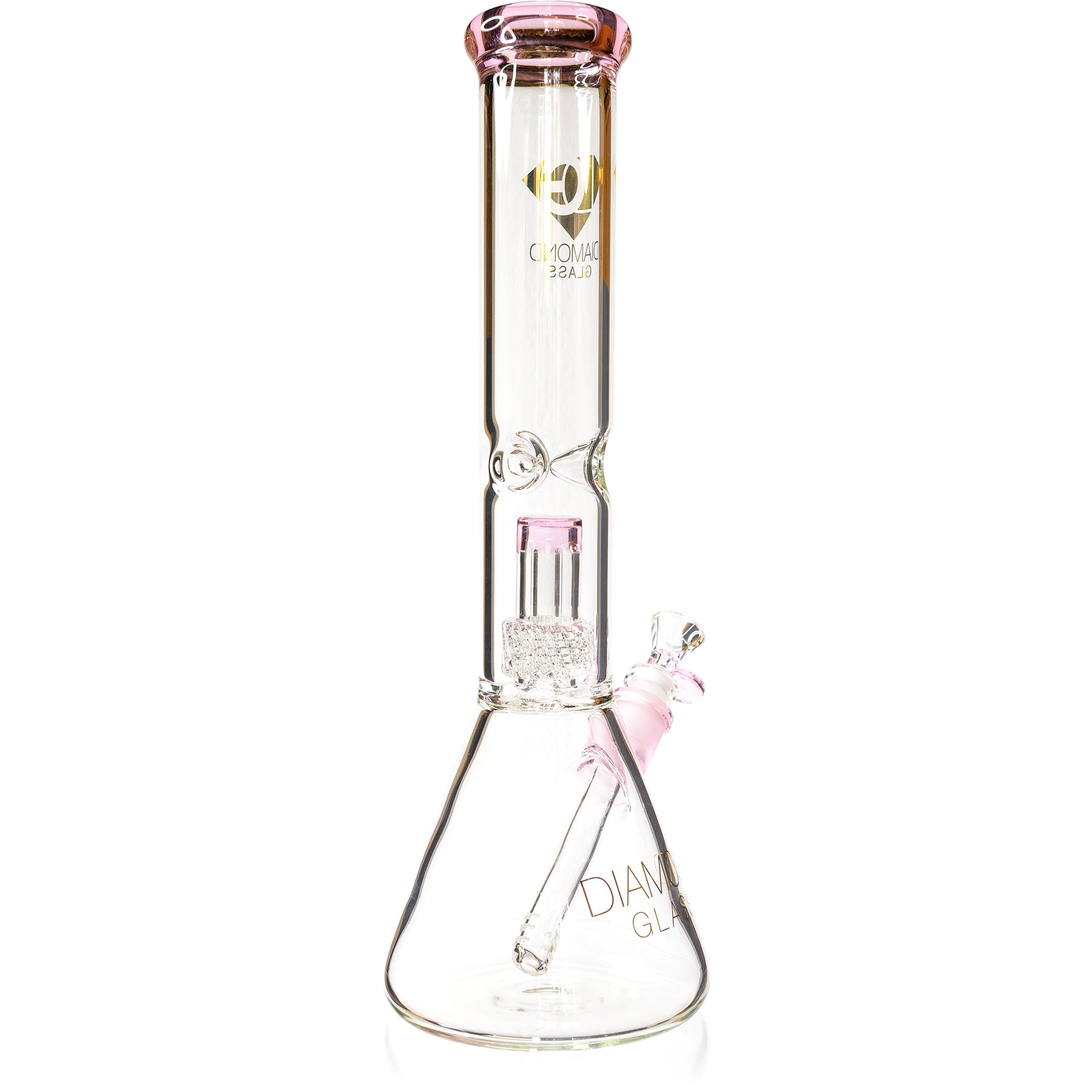 14" Beaker Bong w/ Matrix UFO Perc, by Diamond Glass