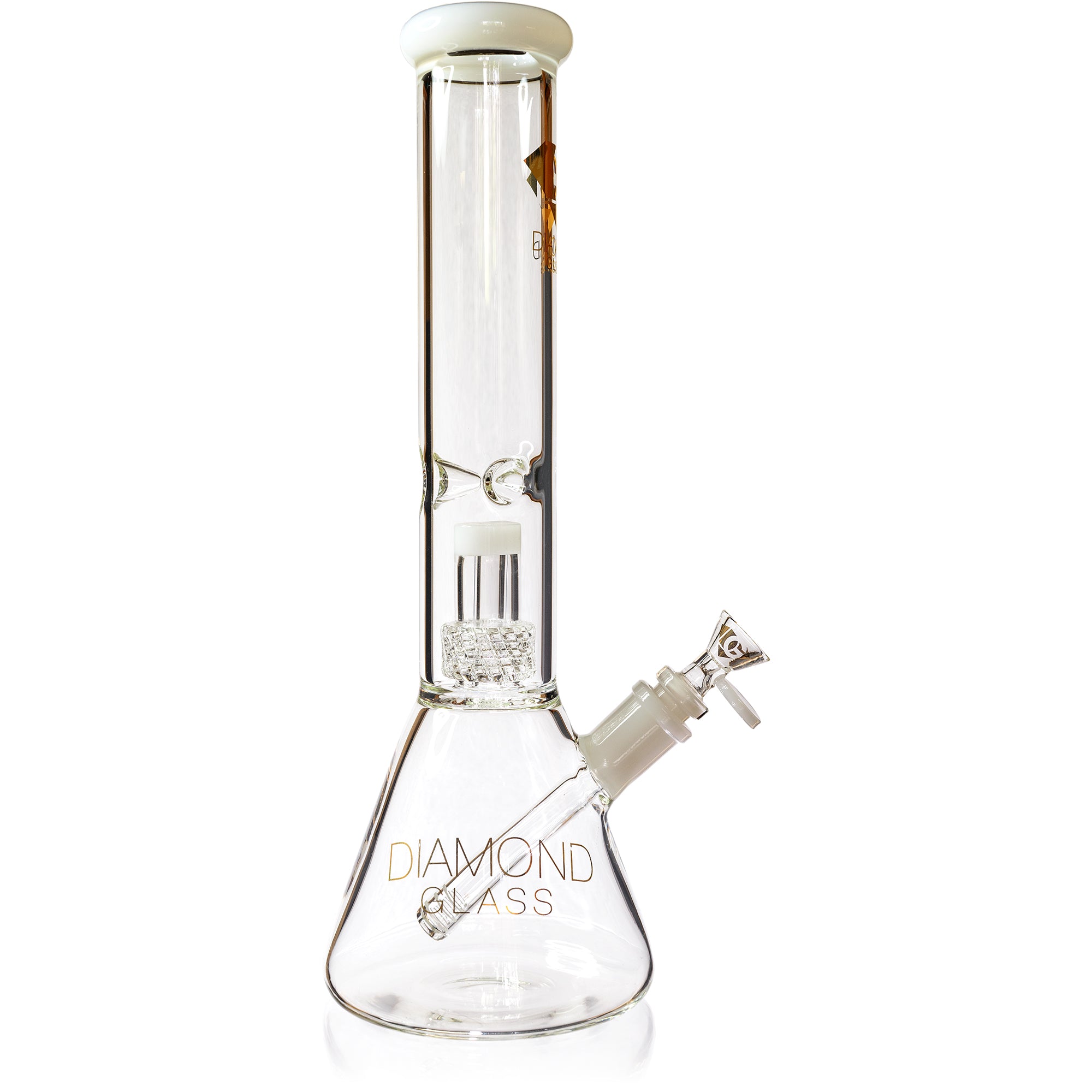 14" Beaker Bong w/ Matrix UFO Perc, by Diamond Glass