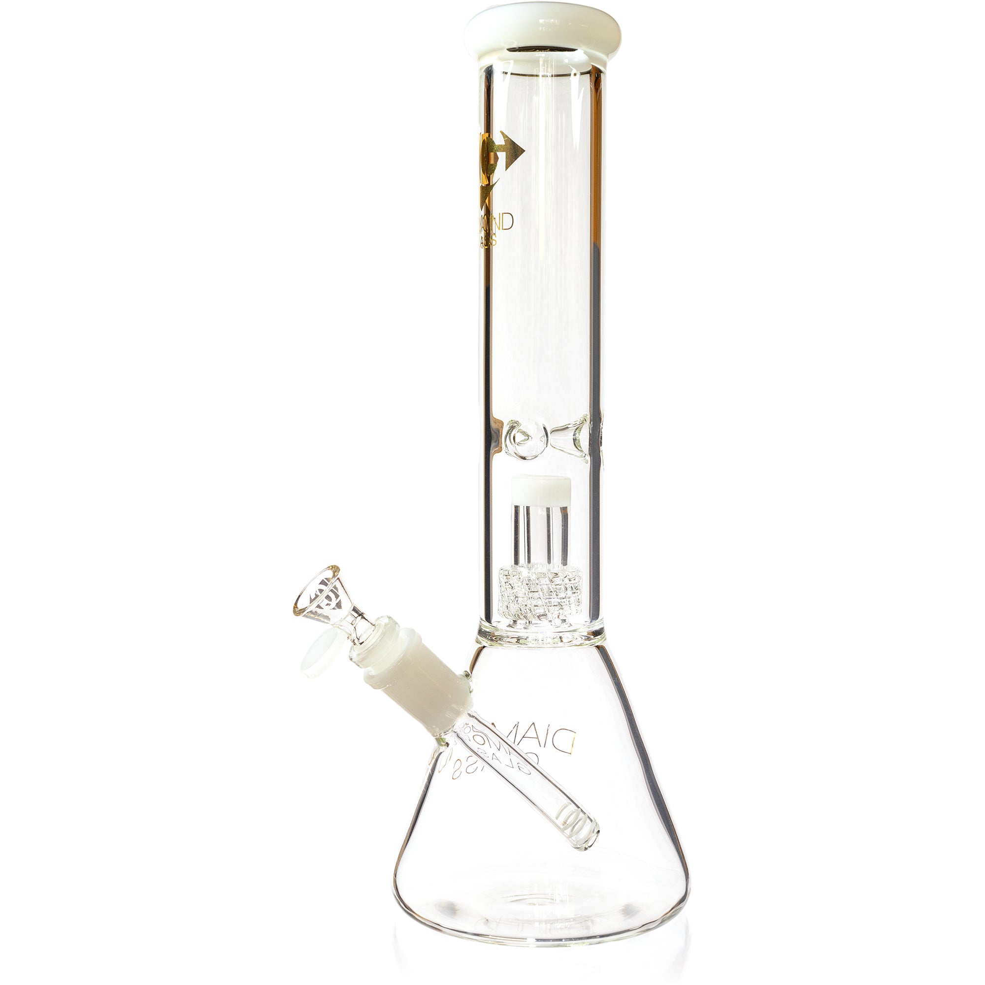 14" Beaker Bong w/ Matrix UFO Perc, by Diamond Glass