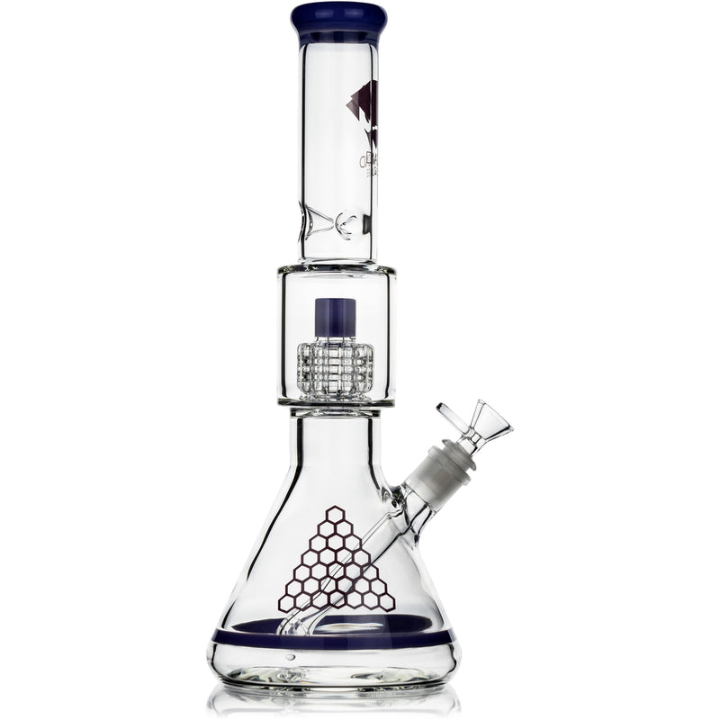 15" Matrix Showerhead Beaker Bong, by Diamond Glass - BKRY Inc.