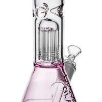 14" Tree Perc Single Chamber Beaker Bong, by Diamond Glass