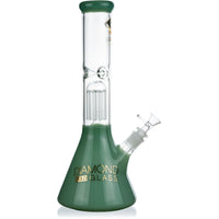 14" Tree Perc Single Chamber Beaker Bong, by Diamond Glass