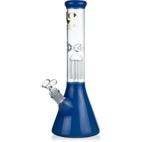 14" Tree Perc Single Chamber Beaker Bong, by Diamond Glass