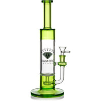 12" Showerhead to Honeycomb Skinny Neck Bong, by Diamond Glass (Free Banger included) - BKRY Inc.