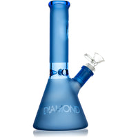 10" Satin Frost Beaker Bong, by Diamond Glass