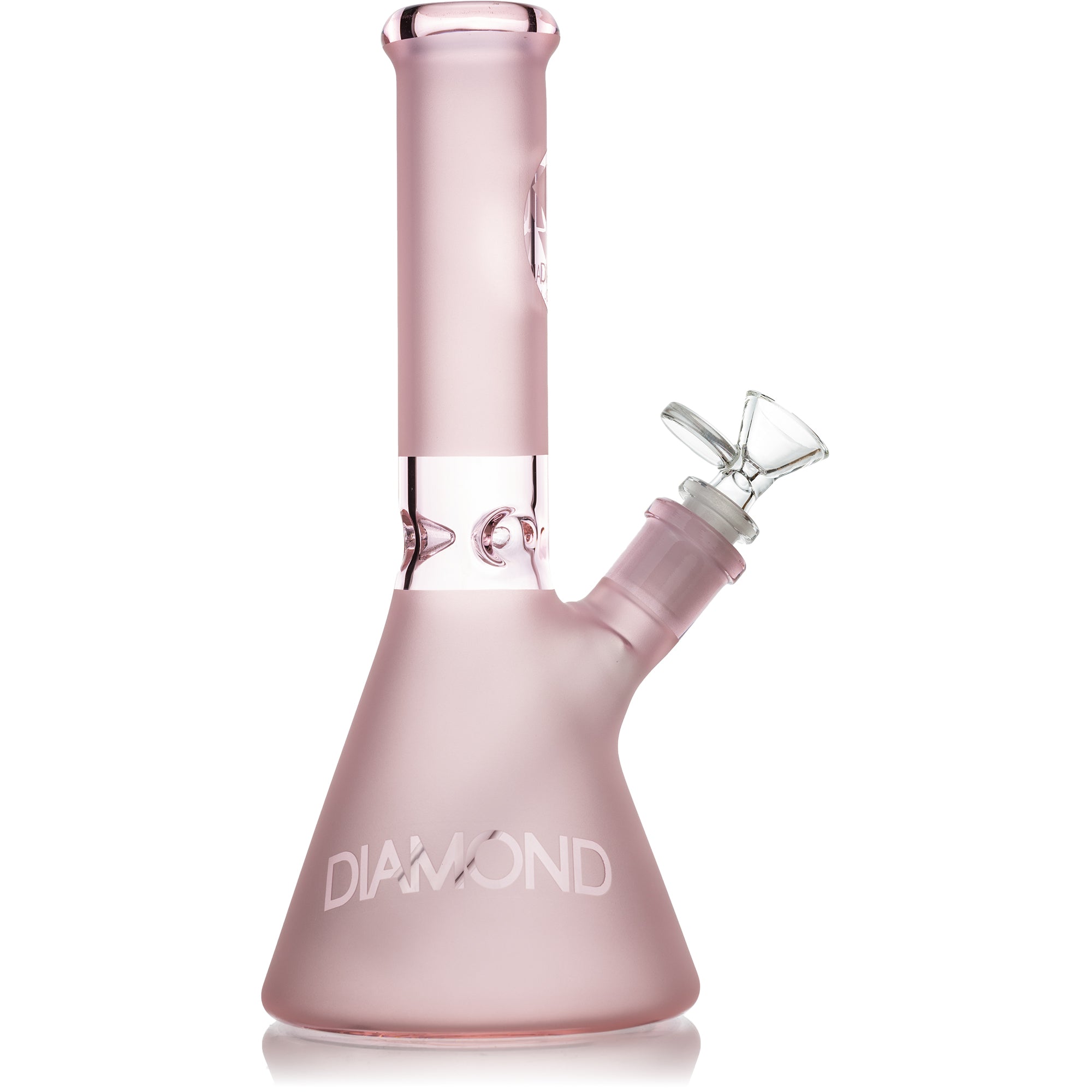 10" Satin Frost Beaker Bong, by Diamond Glass