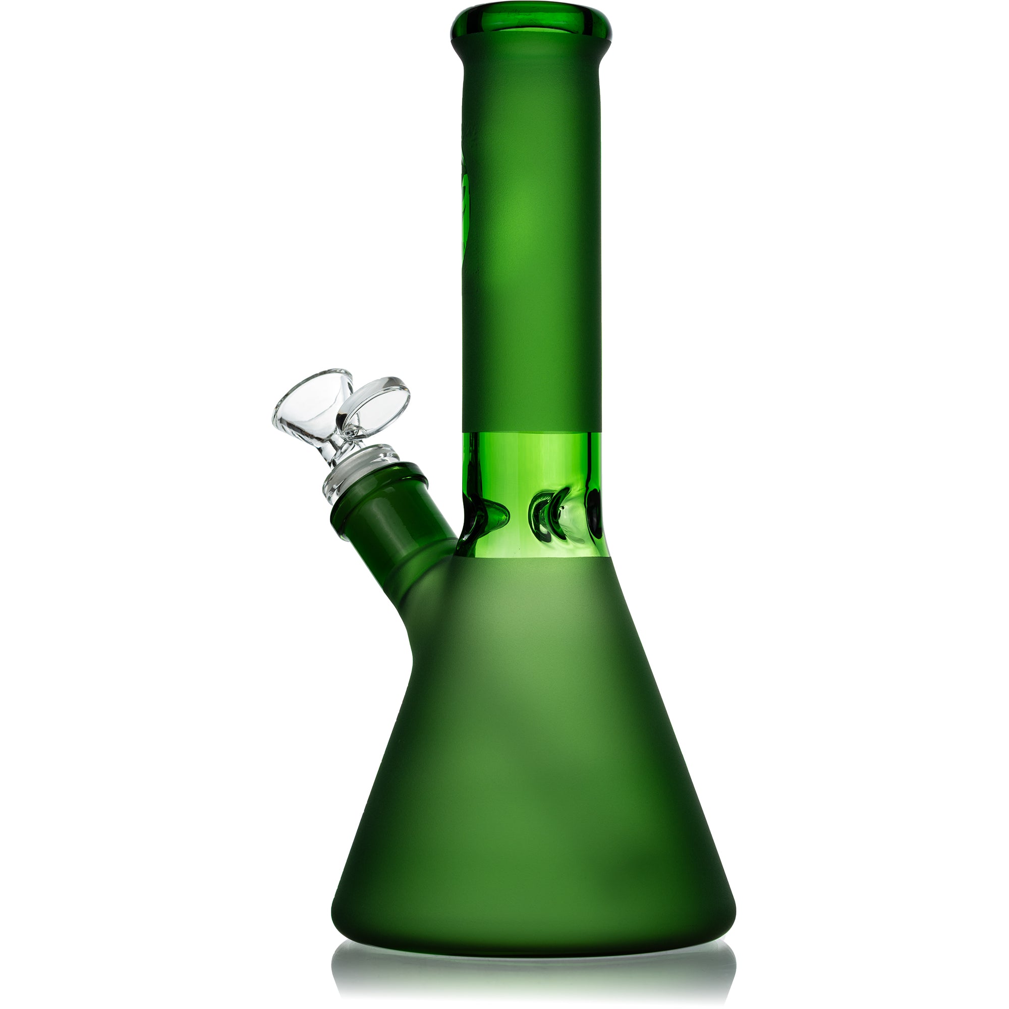 10" Satin Frost Beaker Bong, by Diamond Glass