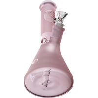10" Satin Frost Beaker Bong, by Diamond Glass