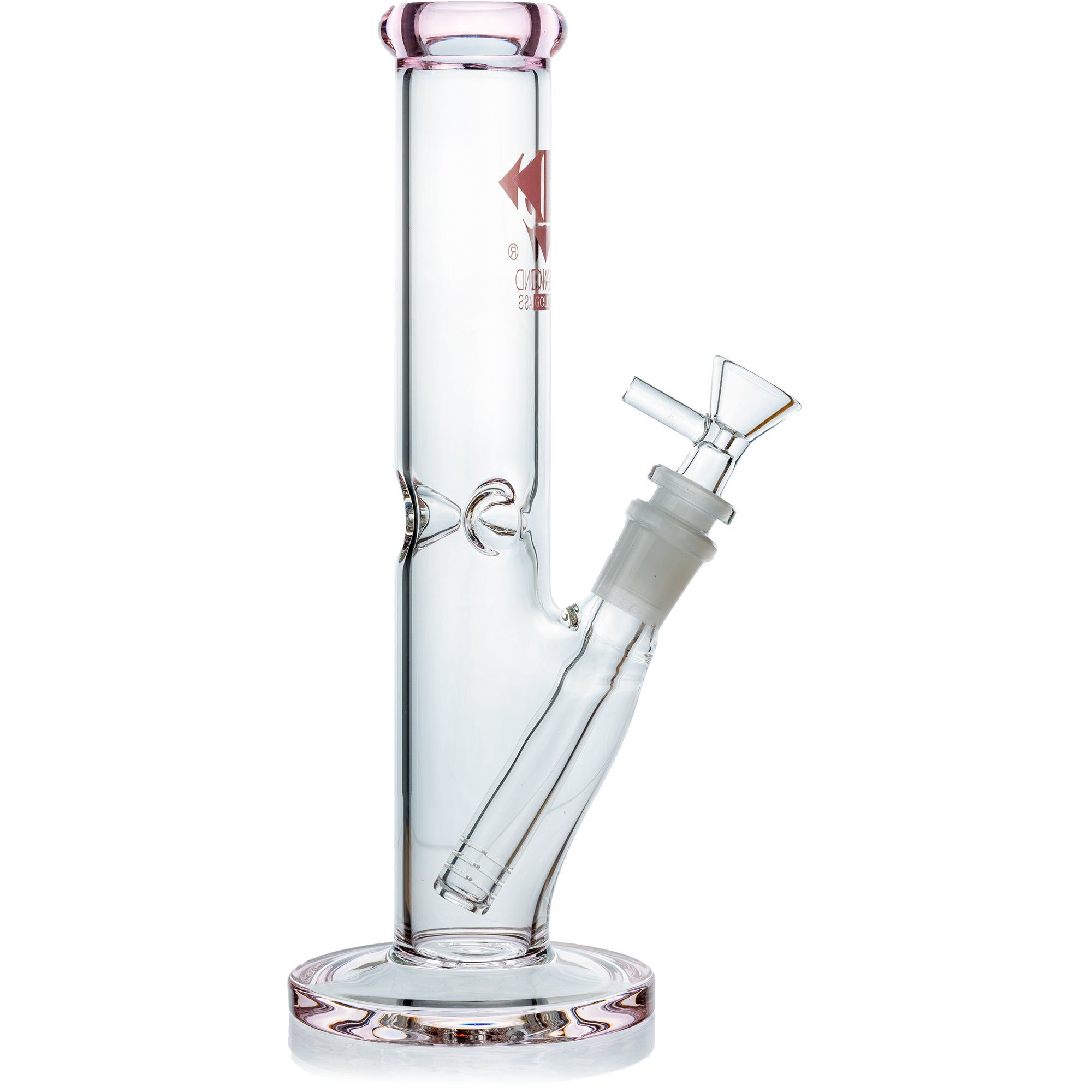 10" Straight Tube Bong, by Diamond Glass