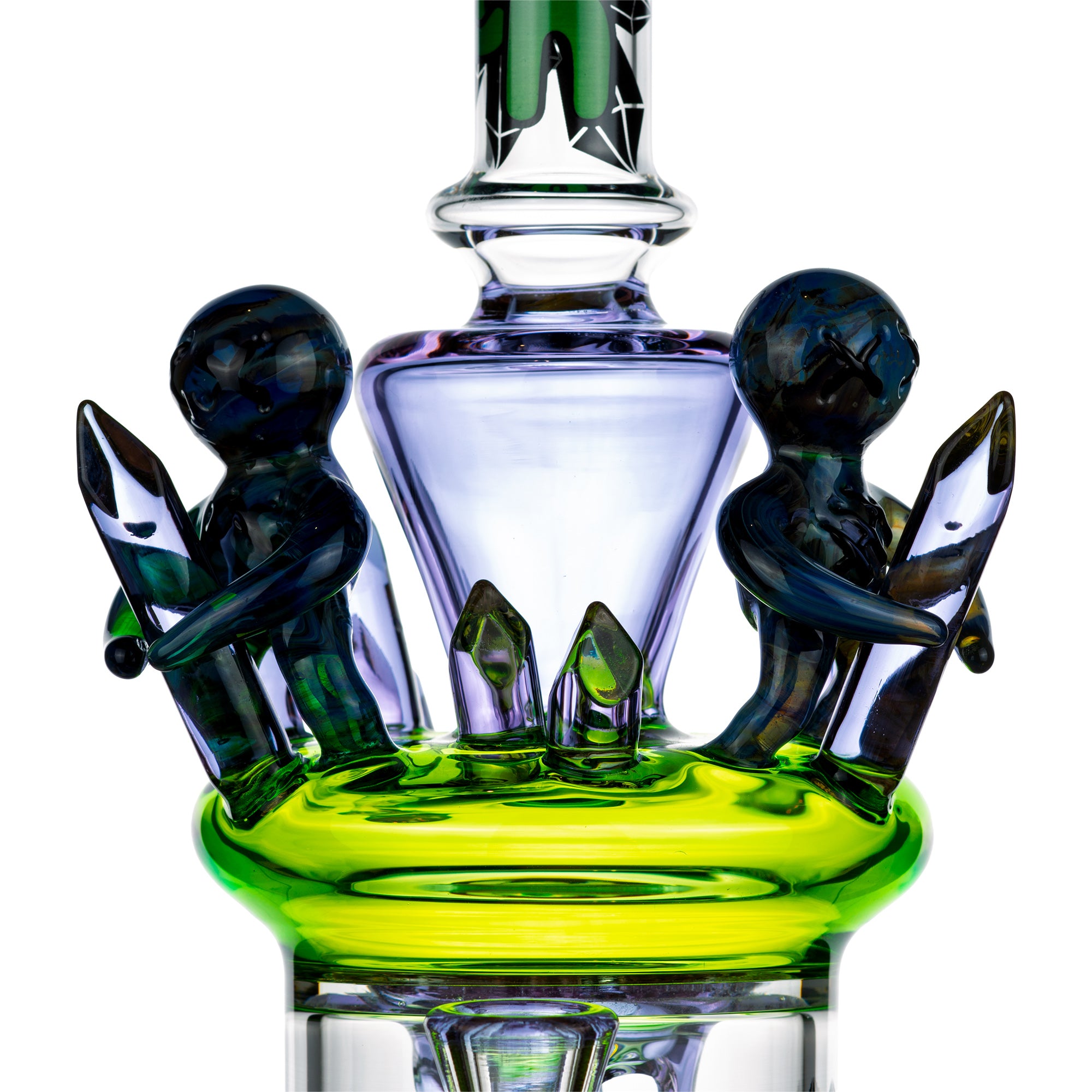 15" Crystal Alien Bong, by Cheech Glass