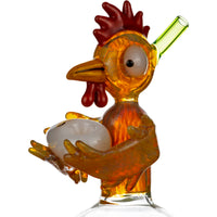 12" Chicken and Egg Bong, by Cheech Glass