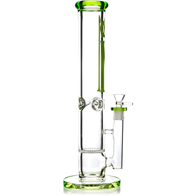 14” Single Honeycomb 7mm Straight Tube Bong, by On1 - BKRY Inc.