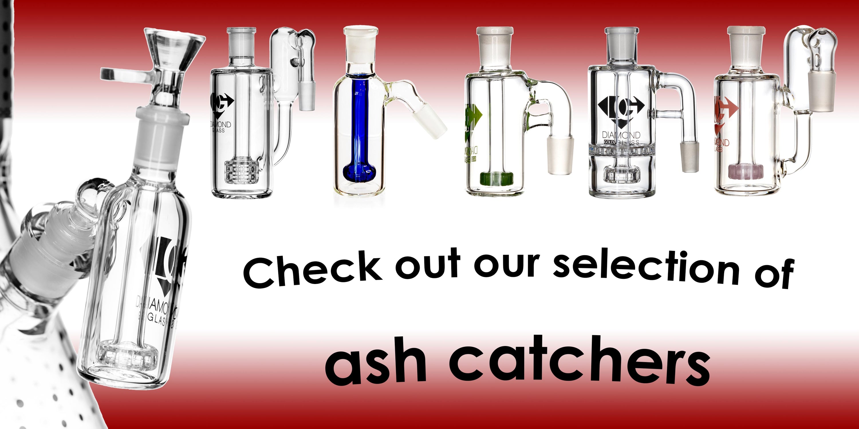 Big Bowl Ash Catcher with Honeycomb Screen Glass Pipe