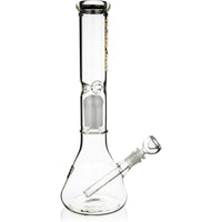 14" Beaker Bong w/ Single Tree Perc, by Crystal Glass - BKRY Inc.