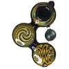 Triple Swirl Galaxy Spoon Hand Pipe