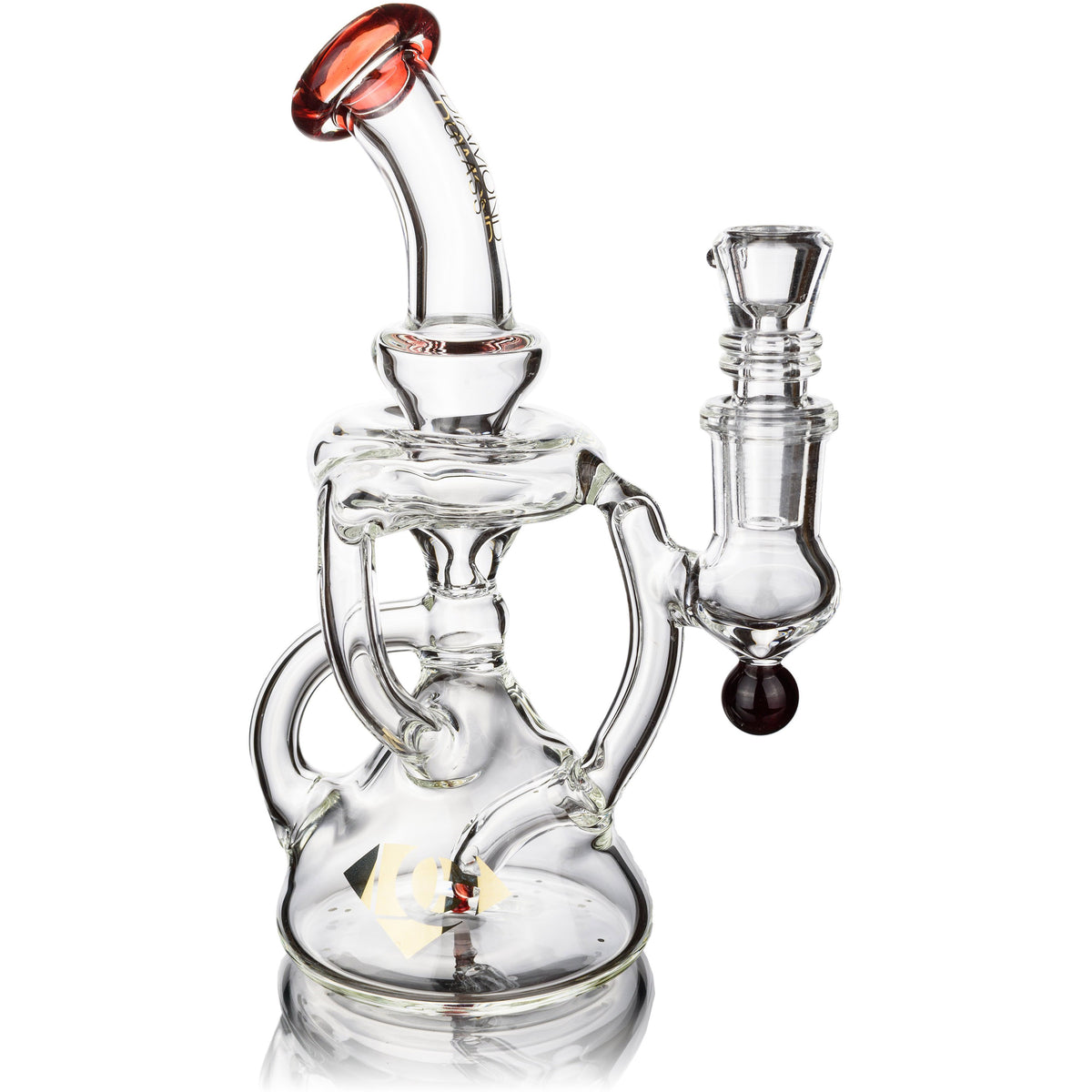 7" Multi-Arm Recycler Rig, by Diamond Glass (free banger included) - BKRY Inc.