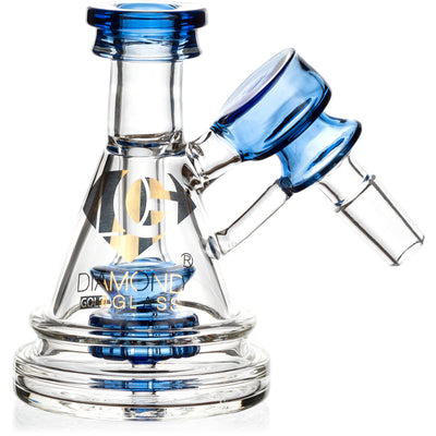 Pyramid Ash Catcher w/ 14mm Joint, 45˚ Angle, by Diamond Glass - BKRY Inc.