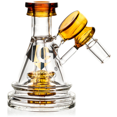 Pyramid Ash Catcher w/ 14mm Joint, 45˚ Angle, by Diamond Glass - BKRY Inc.