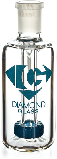 Ash Catcher w/ 14mm Joint, 45˚ Angle, Showerhead Perc, by Diamond Glass - Bat Kountry