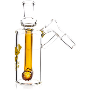 Ash Catcher w/ 14mm Joint, 45˚ Angle Hammerhead Perc, by Diamond Glass - Bat Kountry