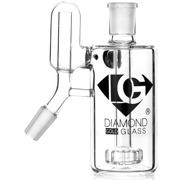 Diamond Purify Ash Catcher w/ 14mm Joint, 45˚ Angle, by Diamond Glass