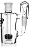 Ash Catcher w/ 14mm Joint, 90˚ Angle, Showerhead + Recycler Perc, by Diamond Glass - Bat Kountry