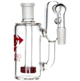 Ash Catcher w/ 14mm Joint, 90˚ Angle, Showerhead + Recycler Perc, by Diamond Glass - Bat Kountry