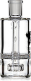 Ash Catcher w/ 18mm Joint, 90˚ Angle, Honeycomb to Showerhead, by Diamond Glass - Bat Kountry