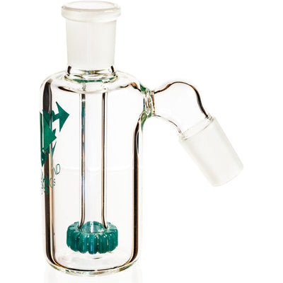 Ash Catcher w/ 18mm Joint, 45˚ Angle, Showerhead Perc, by Diamond Glass - Bat Kountry