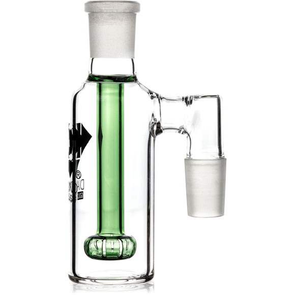 Ash Catcher w/ 18mm Joint, 90˚ Angle with Showerhead Perc, by Diamond Glass