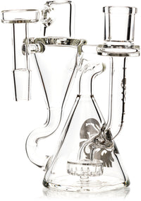 Recycler Ash Catcher w/ 14mm Joint, 90˚ Angle, by Toxic Glass