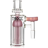 Multi-Arm Tree Perc Ash Catcher w/ 14mm Joint, 90˚ Angle, by Toxic Glass