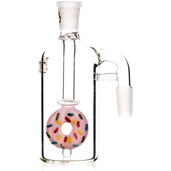 Donut Ash Catcher w/ 14mm Joint, 90˚ Angle, by Toxic Glass