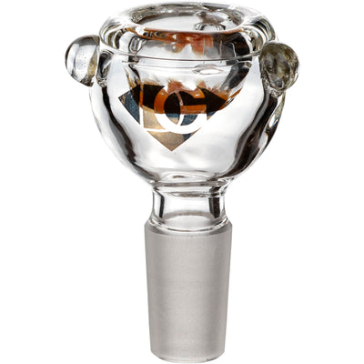 14mm Male Color Screen Round Bowl, by Diamond Glass - BKRY Inc.
